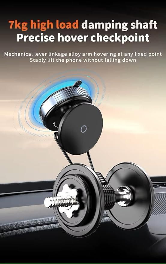 Magnetic Suction Phone Holder – Snap. Rotate. Go.